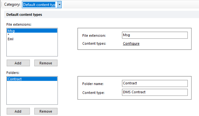 Default Content Types