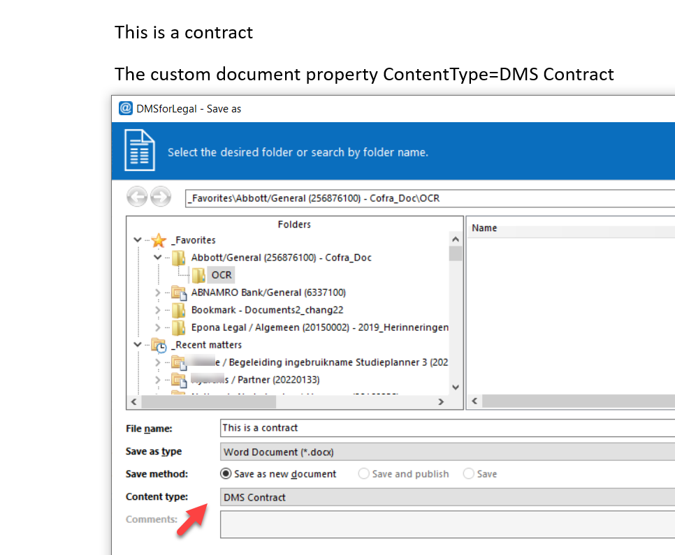 Folder Dialog autopositioning Save in Word