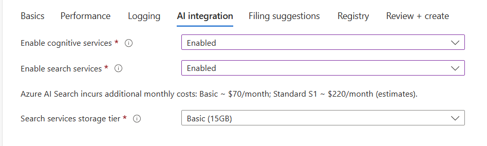 AI selection two services