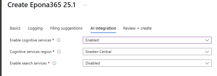 AI selection two services