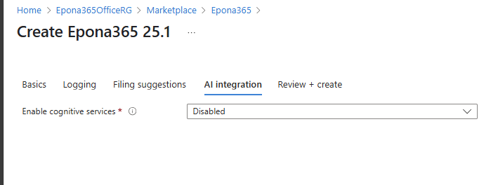 AI selection Enable