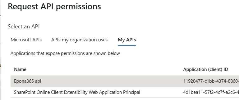 SelectMyAPIs