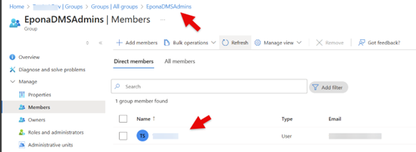 EntraDMSAdminsADgroup