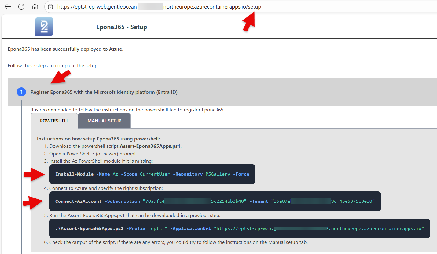 Connect Powershell to tenant subscription